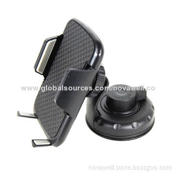Fashionable Car Universal Mount Holder with Strong Suction Cup, Clam Arms Can Extend from 58-90mm